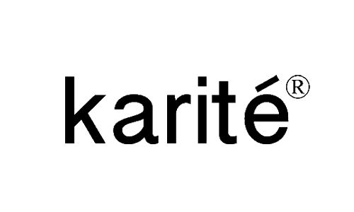 Un logo simple y elegante que personifica la marca 'Karité', ofreciendo productos de belleza que combinan nutrición y cuidado natural para una piel radiante.