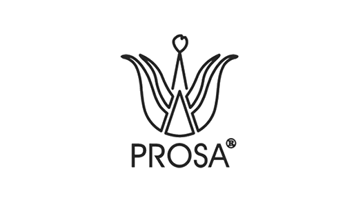 Logo de la marca 'Prosa', que refleja la sofisticación y la calidad en productos de belleza.