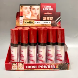 Producto de maquillaje - iluminador polvo rojo de la marca Karité en Tencanta.